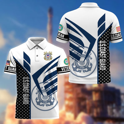 Premium US Veterans Polo Shirt, Gifts For US Veterans, Gifts On Father's Day, Independence Day, Armed Forces Day, Veterans Day.