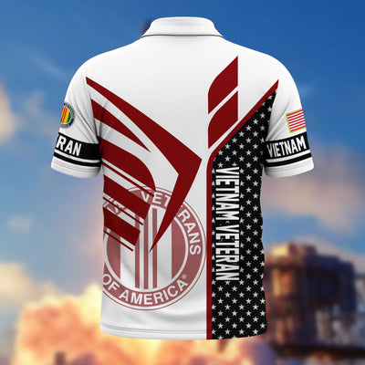 Premium US Veterans Polo Shirt, Gifts For US Veterans, Gifts On Father's Day, Independence Day, Armed Forces Day, Veterans Day.