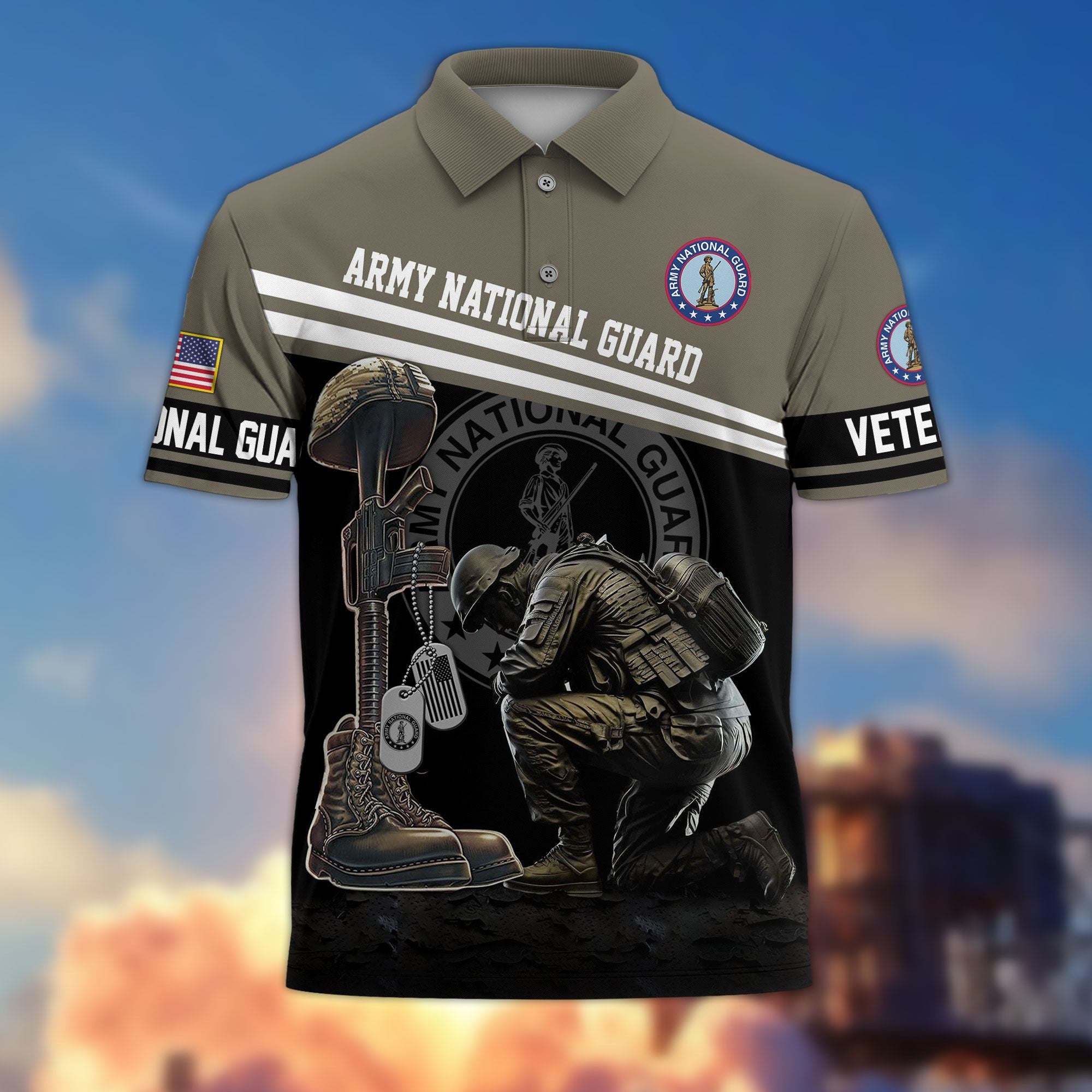 Premium US Veterans Polo Shirt, Gifts For US Veterans, Gifts On Father's Day, Independence Day, Armed Forces Day, Veterans Day.