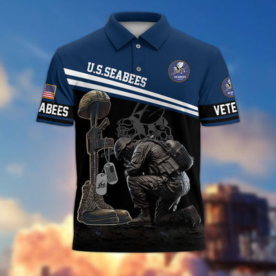 Premium US Veterans Polo Shirt, Gifts For US Veterans, Gifts On Father's Day, Independence Day, Armed Forces Day, Veterans Day.
