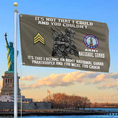Unique Custom US Army National Guard Grommet Flag, Gift For Army National Guard Veteran, Gifts For Dad, For Husband, Best Gifts On Father's Day, Independence Day, Veterans Day.