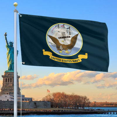 Premium US Navy Grommet Flag, Gift For Navy Veteran, Gifts For Dad, For Husband, Best Gifts On Father's Day, Independence Day, Veterans Day.