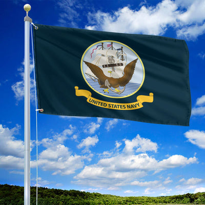 Premium US Navy Grommet Flag, Gift For Navy Veteran, Gifts For Dad, For Husband, Best Gifts On Father's Day, Independence Day, Veterans Day.