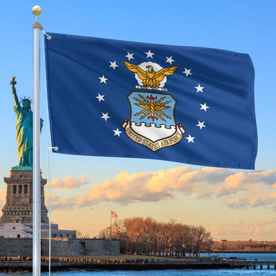 Premium USAF Grommet Flag, Gift For Air Force Veteran, Gifts For Dad, For Husband, Best Gifts On Father's Day, Independence Day, Veterans Day.