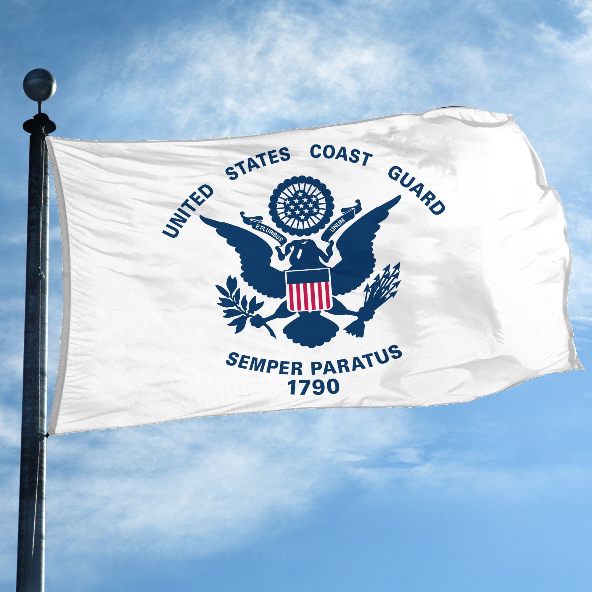 Premium USCG Grommet Flag, Gift For Coast Guard Veteran, Gifts For Dad, For Husband, Best Gifts On Father's Day, Independence Day, Veterans Day.