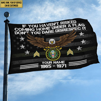 Premium Custom US Army Grommet Flag, Gift For Army Veteran, Gifts For Dad, For Husband, Best Gifts On Father's Day, Independence Day, Veterans Day.