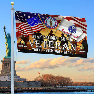 Premium Custom Army National Guard Grommet Flag, Gift For Army National Guard Veteran, Gifts For Dad, For Husband, Best Gifts On Father's Day, Independence Day, Veterans Day.