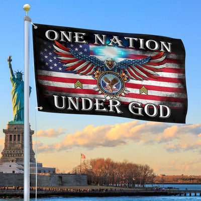 Unique Custom US Veteran Grommet Flag, Gift For US Veteran, Gifts For Dad, For Husband, Best Gifts On Father's Day, Independence Day, Veterans Day.
