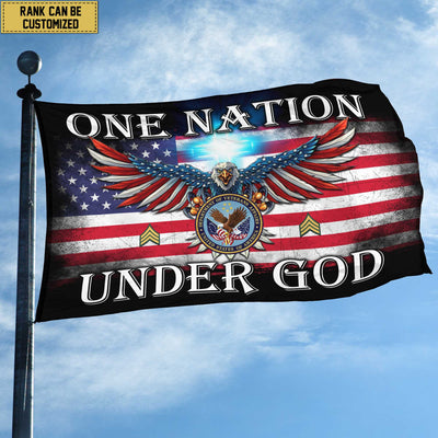 Unique Custom US Veteran Grommet Flag, Gift For US Veteran, Gifts For Dad, For Husband, Best Gifts On Father's Day, Independence Day, Veterans Day.