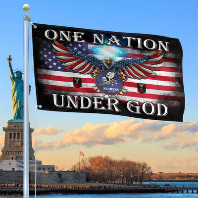 Unique Custom US Seabees Grommet Flag, Gift For Seabees Veteran, Gifts For Dad, For Husband, Best Gifts On Father's Day, Independence Day, Veterans Day.