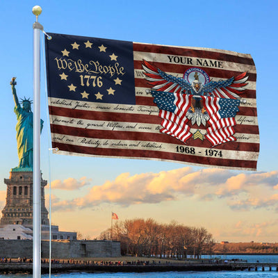 Premium Custom Army National Guard Grommet Flag, Gift For Army National Guard Veteran, Best Gifts On Father's Day, Memorial Day, Independence Day, Veterans Day.