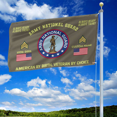 Premium Custom Name, Rank, Year, Army National Guard Veteran Grommet Flag, Gift For Army National Guard Veteran, Gifts For Dad, For Husband, Best Gifts On Father's Day, Independence Day, Veterans Day.