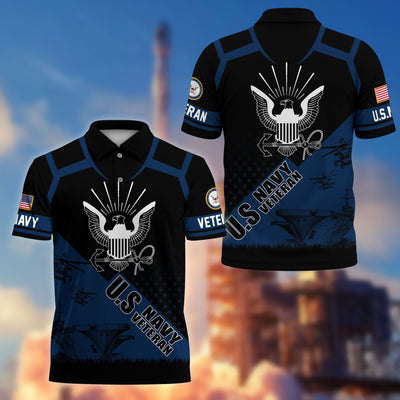 Premium US Veterans Polo Shirt, Gifts For US Veterans, Gifts On Father's Day, Independence Day, Armed Forces Day, Veterans Day.