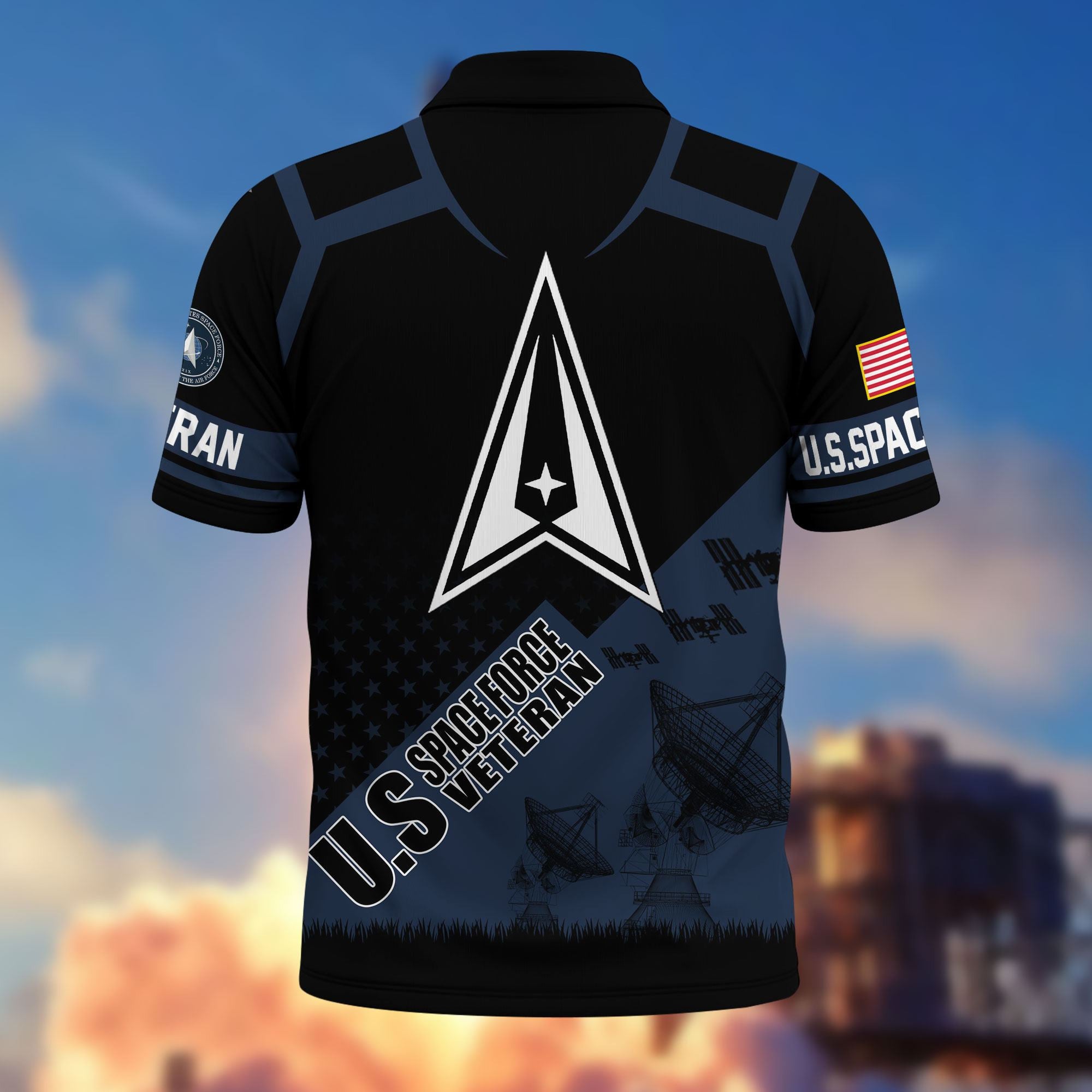 Premium US Veterans Polo Shirt, Gifts For US Veterans, Gifts On Father's Day, Independence Day, Armed Forces Day, Veterans Day.
