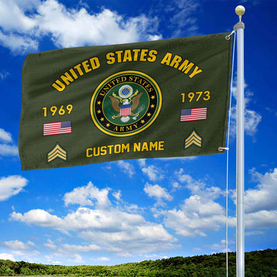 Premium Custom US Army Grommet Flag, Gifts For Army Veteran, Best Gifts On Father's Day, Armed Forces Day, Independence Day, Veterans Day.