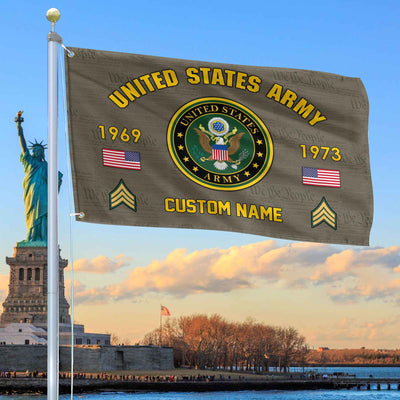 Premium Custom US Army Grommet Flag, Gifts For Army Veteran, Best Gifts On Father's Day, Armed Forces Day, Independence Day, Veterans Day.