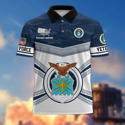 Premium US Veterans Polo Shirt, Gifts For US Veterans, Gifts On Father's Day, Independence Day, Armed Forces Day, Veterans Day.