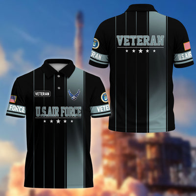 Premium US Veterans Polo Shirt, Gifts For US Veterans, Gifts On Father's Day, Independence Day, Armed Forces Day, Veterans Day.