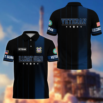 Premium US Veterans Polo Shirt, Gifts For US Veterans, Gifts On Father's Day, Independence Day, Armed Forces Day, Veterans Day.
