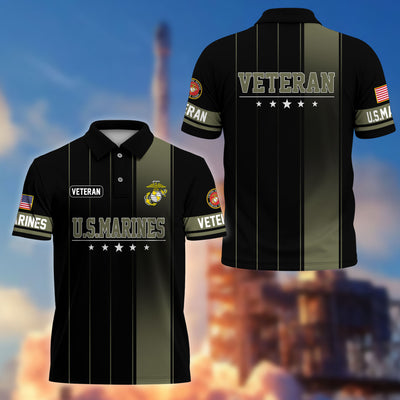 Premium US Veterans Polo Shirt, Gifts For US Veterans, Gifts On Father's Day, Independence Day, Armed Forces Day, Veterans Day.