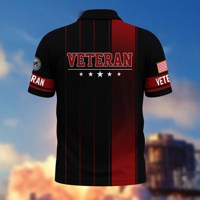 Premium US Veterans Polo Shirt, Gifts For US Veterans, Gifts On Father's Day, Independence Day, Armed Forces Day, Veterans Day.