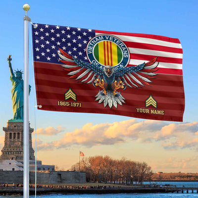 Premium Custom Vietnam Veteran Grommet Flag, Gifts For Vietnam Veteran, Gifts For Dad, For Husband, Best Gifts On Father's Day, Armed Forces Day, Independence Day, Veterans Day.