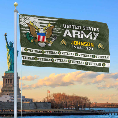Premium Custom US Army Grommet Flag, Gifts For Army Veteran, Best Gifts On Father's Day, Armed Forces Day, Independence Day, Veterans Day.
