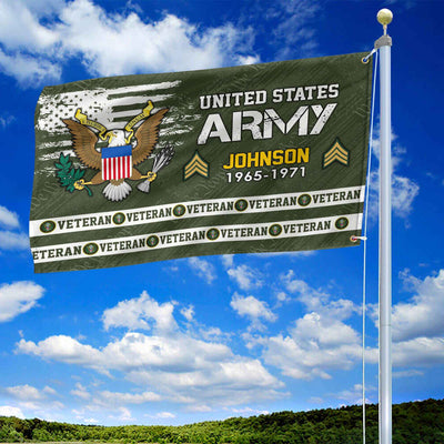 Premium Custom US Army Grommet Flag, Gifts For Army Veteran, Best Gifts On Father's Day, Armed Forces Day, Independence Day, Veterans Day.