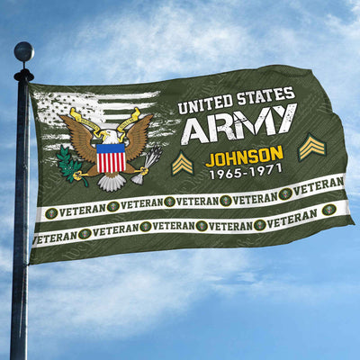 Premium Custom US Army Grommet Flag, Gifts For Army Veteran, Best Gifts On Father's Day, Armed Forces Day, Independence Day, Veterans Day.