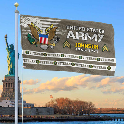 Premium Custom US Army Grommet Flag, Gifts For Army Veteran, Best Gifts On Father's Day, Armed Forces Day, Independence Day, Veterans Day.