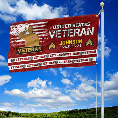 Premium Custom US Veteran Grommet Flag, Gifts For US Veteran, Best Gifts On Father's Day, Armed Forces Day, Independence Day, Veterans Day.