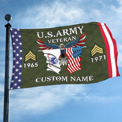 US Army Custom Grommet Flag, Gifts For Army Veteran, Best Gifts On Father's Day, Armed Forces Day, Independence Day, Veterans Day.