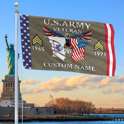 US Army Custom Grommet Flag, Gifts For Army Veteran, Best Gifts On Father's Day, Armed Forces Day, Independence Day, Veterans Day.