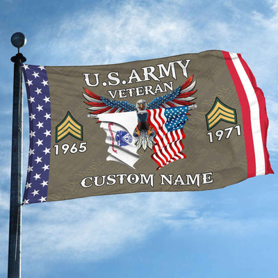 US Army Custom Grommet Flag, Gifts For Army Veteran, Best Gifts On Father's Day, Armed Forces Day, Independence Day, Veterans Day.