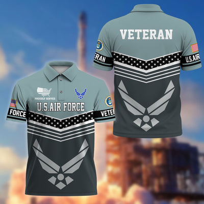 Premium US Veterans Polo Shirt, Gifts For US Veterans, Gifts For Dad, For Husband, Best Gifts On Father's Day, Armed Forces Day, Independence Day, Veterans Day.