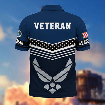 Premium US Veterans Polo Shirt, Gifts For US Veterans, Gifts For Dad, For Husband, Best Gifts On Father's Day, Armed Forces Day, Independence Day, Veterans Day.