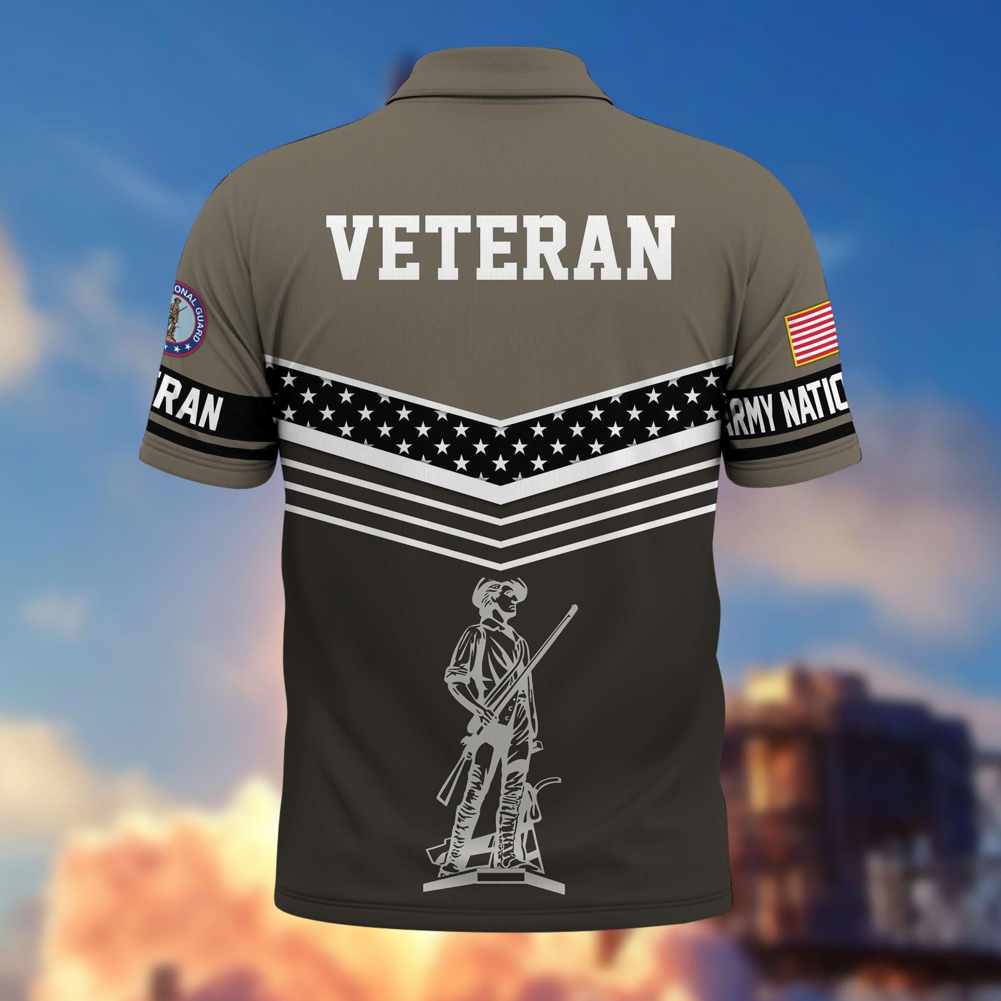 Premium US Veterans Polo Shirt, Gifts For US Veterans, Gifts For Dad, For Husband, Best Gifts On Father's Day, Armed Forces Day, Independence Day, Veterans Day.