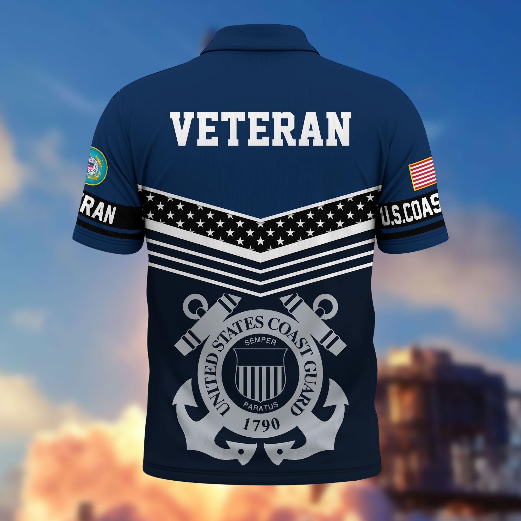 Premium US Veterans Polo Shirt, Gifts For US Veterans, Gifts For Dad, For Husband, Best Gifts On Father's Day, Armed Forces Day, Independence Day, Veterans Day.
