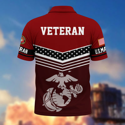 Premium US Veterans Polo Shirt, Gifts For US Veterans, Gifts For Dad, For Husband, Best Gifts On Father's Day, Armed Forces Day, Independence Day, Veterans Day.