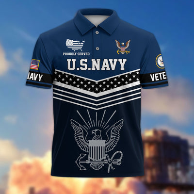 Premium US Veterans Polo Shirt, Gifts For US Veterans, Gifts For Dad, For Husband, Best Gifts On Father's Day, Armed Forces Day, Independence Day, Veterans Day.
