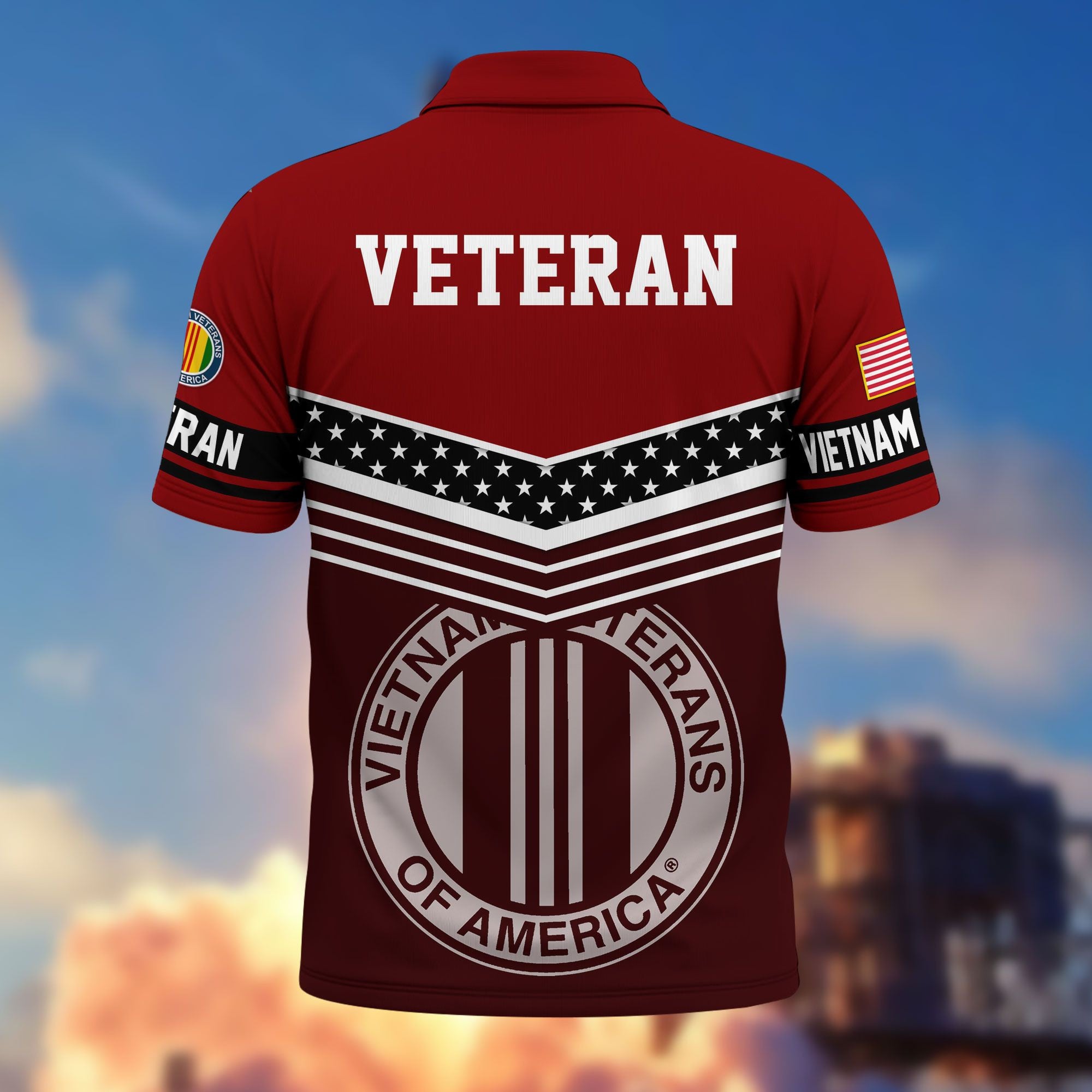 Premium US Veterans Polo Shirt, Gifts For US Veterans, Gifts For Dad, For Husband, Best Gifts On Father's Day, Armed Forces Day, Independence Day, Veterans Day.