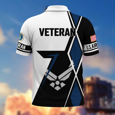 Premium US Veterans Polo Shirt, Gifts For US Veterans, Gifts For Dad, For Husband, Best Gifts On Father's Day, Armed Forces Day, Independence Day, Veterans Day.