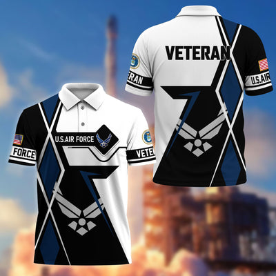 Premium US Veterans Polo Shirt, Gifts For US Veterans, Gifts For Dad, For Husband, Best Gifts On Father's Day, Armed Forces Day, Independence Day, Veterans Day.
