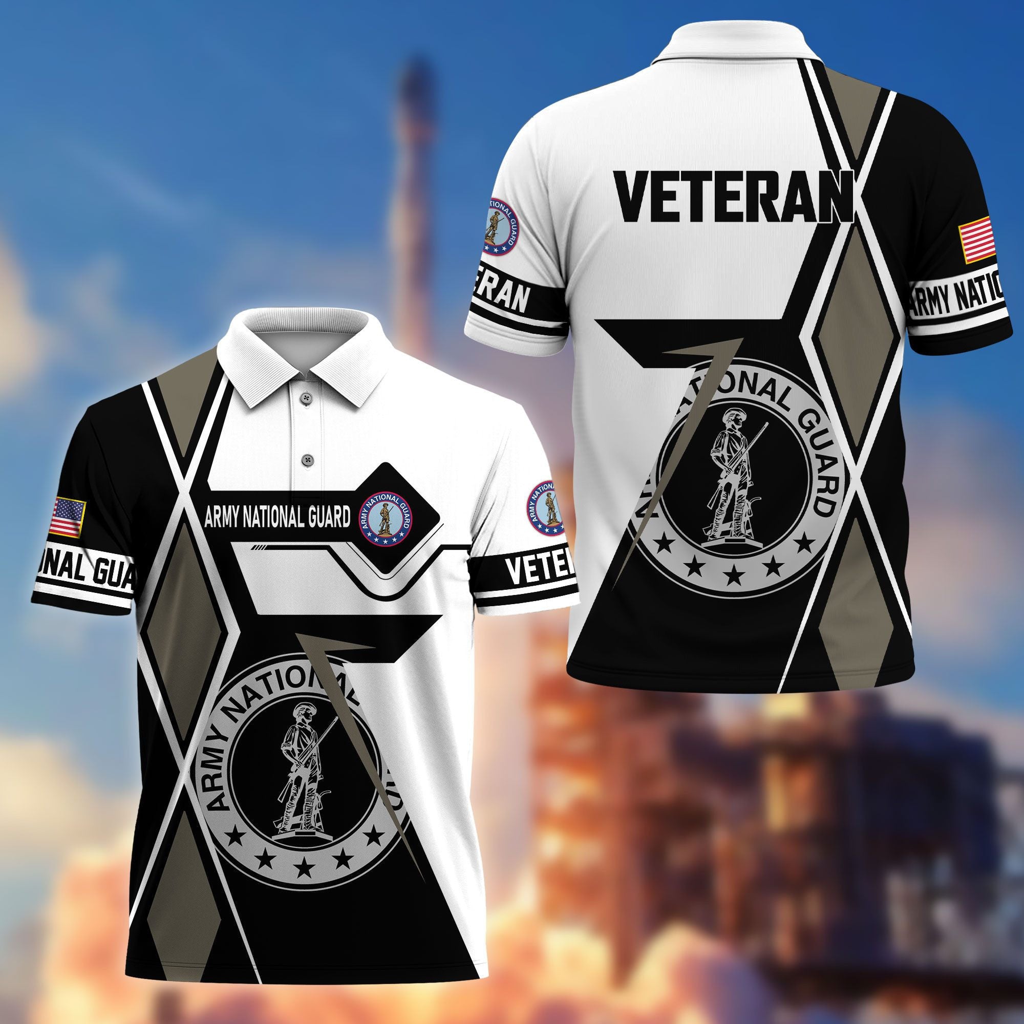 Premium US Veterans Polo Shirt, Gifts For US Veterans, Gifts For Dad, For Husband, Best Gifts On Father's Day, Armed Forces Day, Independence Day, Veterans Day.