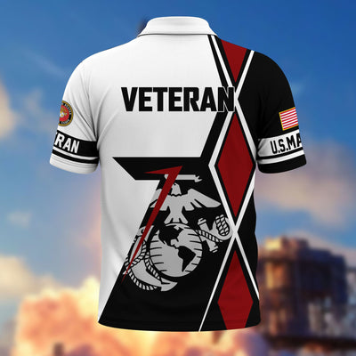Premium US Veterans Polo Shirt, Gifts For US Veterans, Gifts For Dad, For Husband, Best Gifts On Father's Day, Armed Forces Day, Independence Day, Veterans Day.