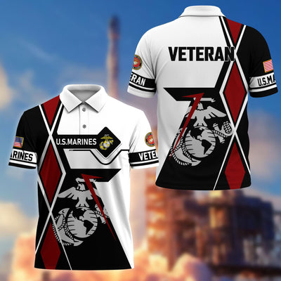 Premium US Veterans Polo Shirt, Gifts For US Veterans, Gifts For Dad, For Husband, Best Gifts On Father's Day, Armed Forces Day, Independence Day, Veterans Day.