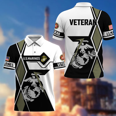 Premium US Veterans Polo Shirt, Gifts For US Veterans, Gifts For Dad, For Husband, Best Gifts On Father's Day, Armed Forces Day, Independence Day, Veterans Day.