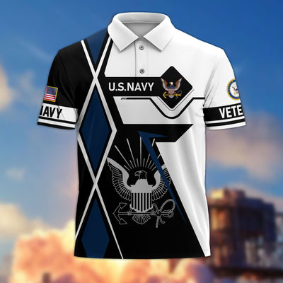 Premium US Veterans Polo Shirt, Gifts For US Veterans, Gifts For Dad, For Husband, Best Gifts On Father's Day, Armed Forces Day, Independence Day, Veterans Day.