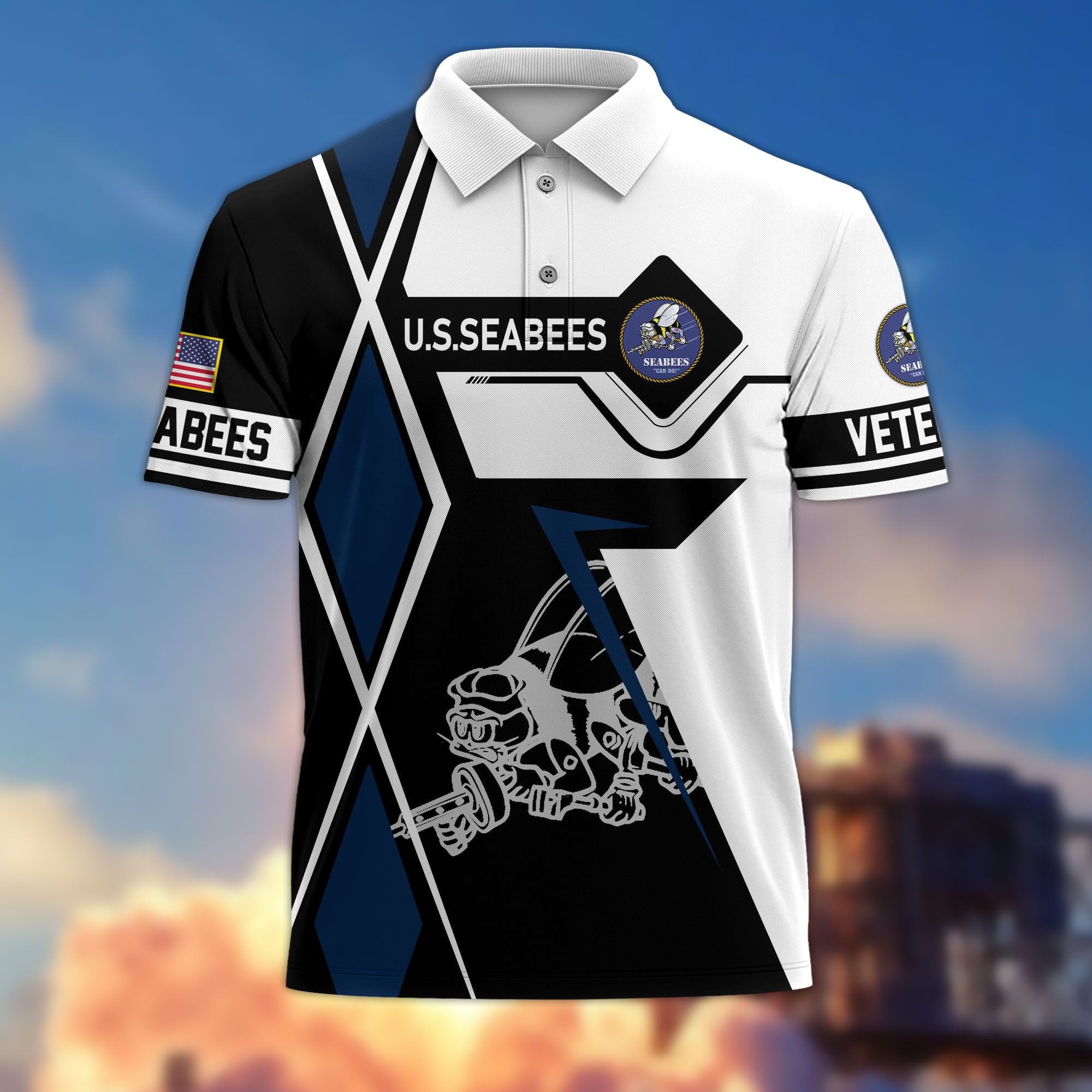 Premium US Veterans Polo Shirt, Gifts For US Veterans, Gifts For Dad, For Husband, Best Gifts On Father's Day, Armed Forces Day, Independence Day, Veterans Day.