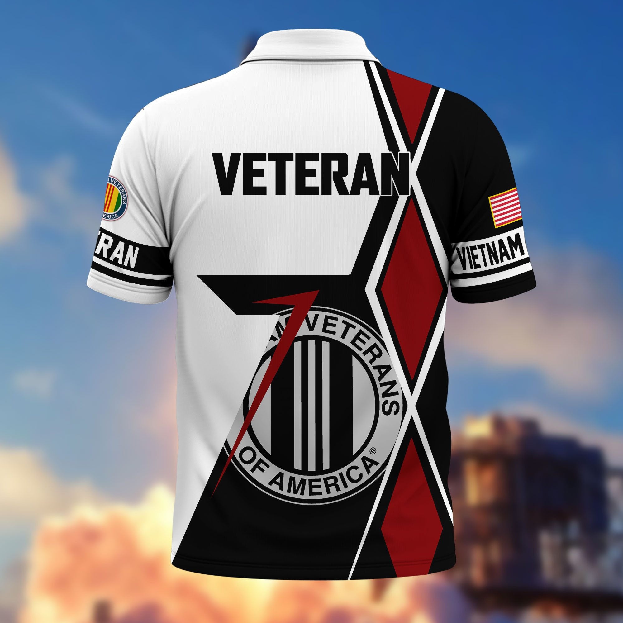 Premium US Veterans Polo Shirt, Gifts For US Veterans, Gifts For Dad, For Husband, Best Gifts On Father's Day, Armed Forces Day, Independence Day, Veterans Day.